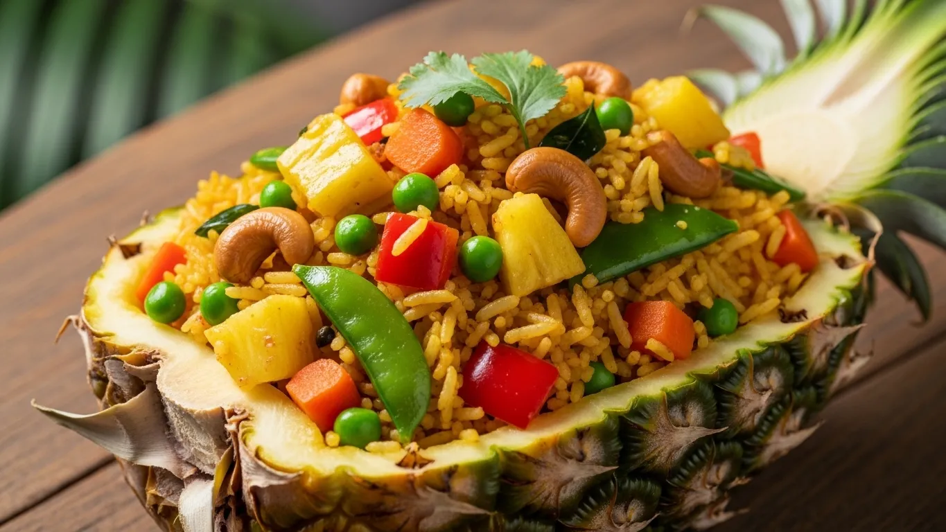 Sri Lankan Pineapple Rice Recipe – Easy Tropical Pineapple Fried Rice