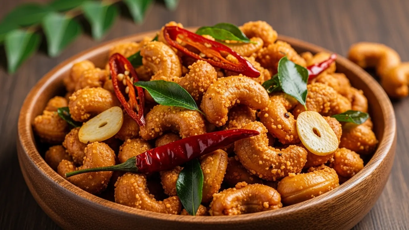 Sri Lankan Spicy Fried Cashews